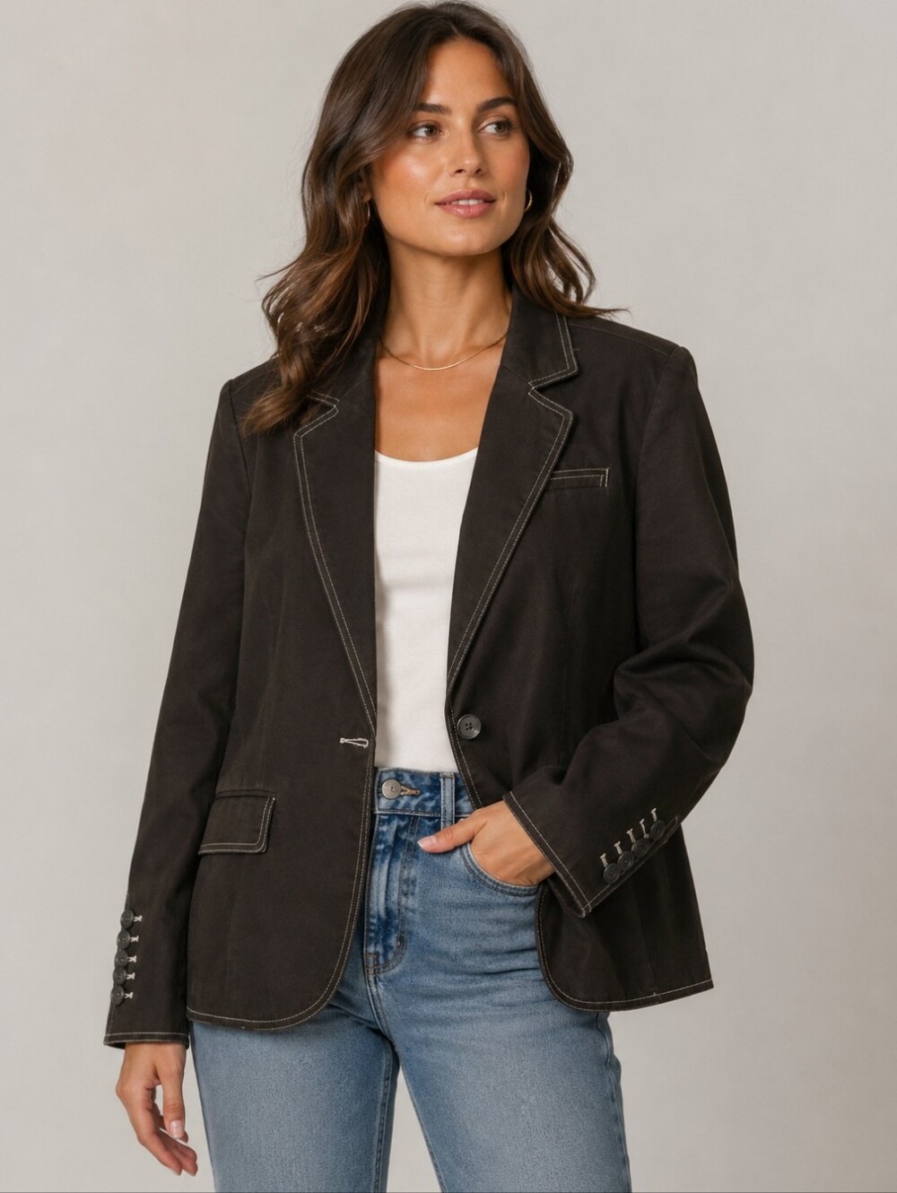 Classic Brown Blazer
